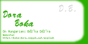 dora boka business card